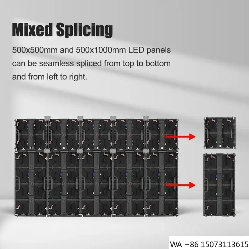 

Outdoor P3.91 LED Screen 500x1000mm Waterproof Die Cast Aluminum Video Wall Panel