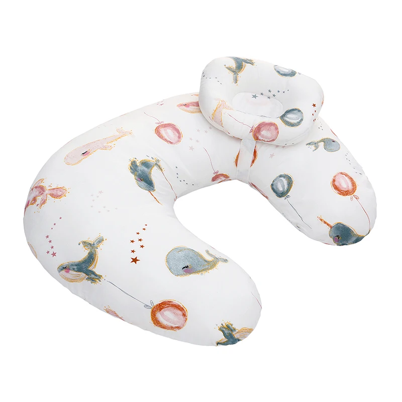 Nursing Pillows Breastfeeding Multifunctional Cartoon Pattern Waist Support U-Shaped Cushion Maternity Infant Universal Pillow