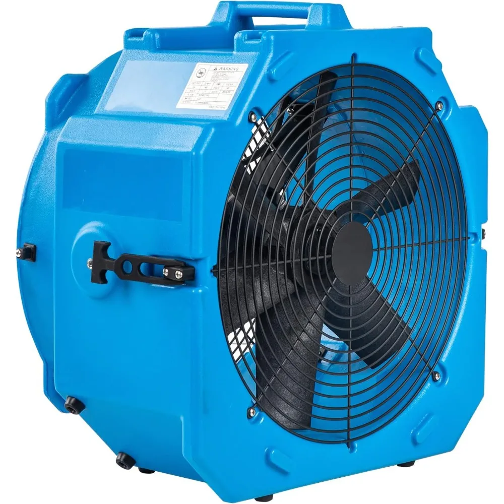 AM25AX 2-Speed 1/4 HP 4000 CFM 18 بوصة منفاخ محرك الهواء بمروحة محورية مع مبيت قالب روتو لاستعادة أضرار المياه