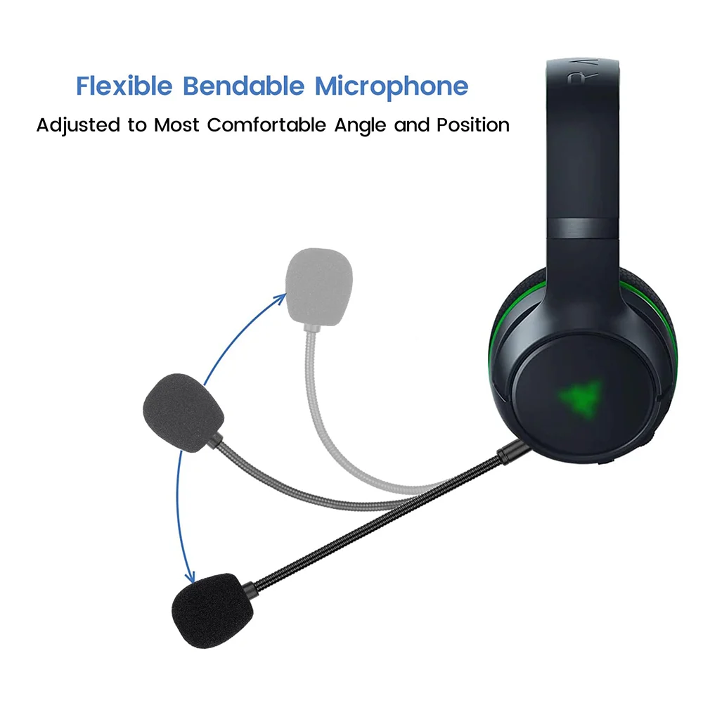 Micrófono de repuesto Aux 3,5mm TRS para Razer Kaira Pro, auriculares inalámbricos para juegos
