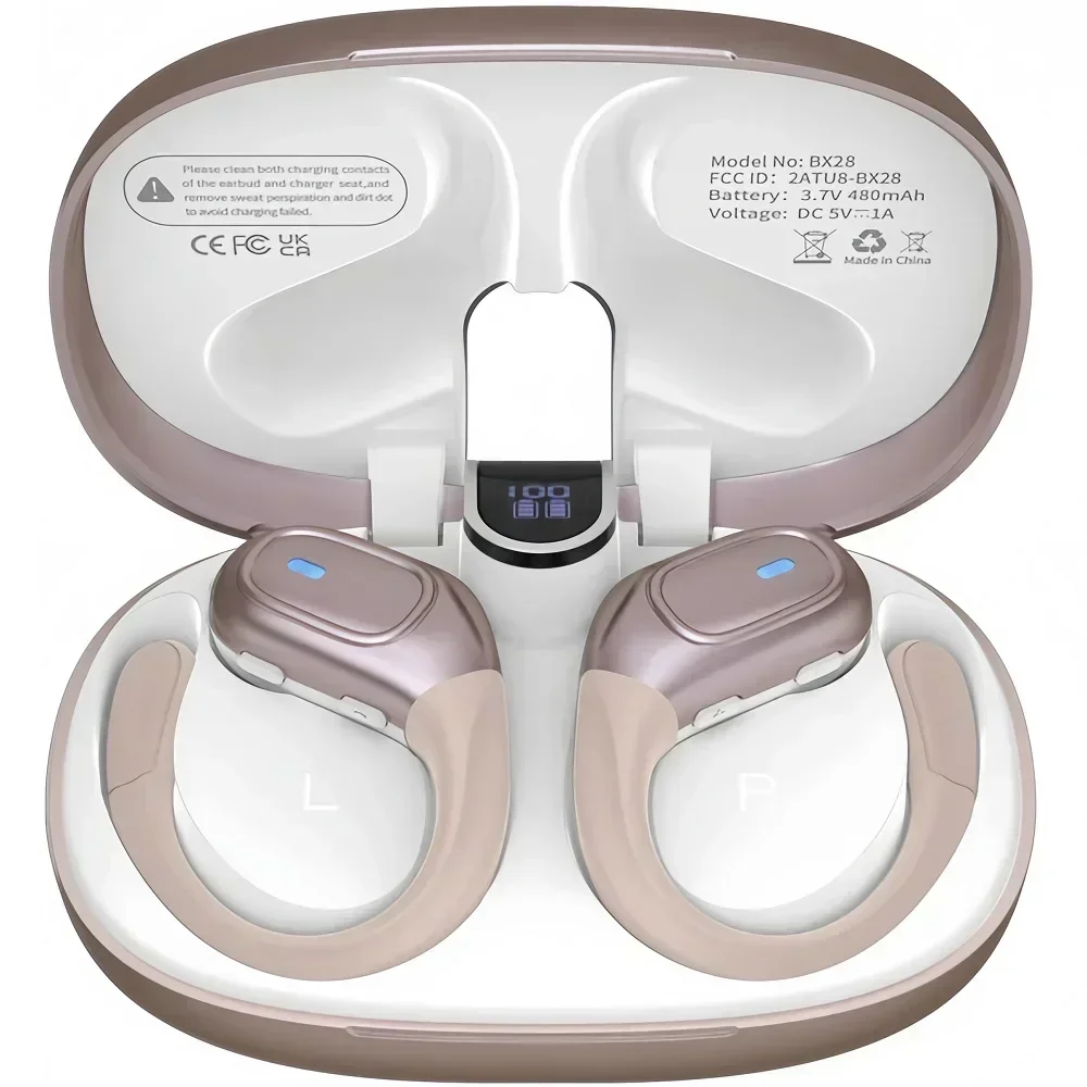 

BX28 TWS Bluetooth 5.4 Наушники 9D Стерео Беспроводные наушники-вкладыши Hi-Fi с микрофоном Гарнитура громкой связи для Android и iPhone