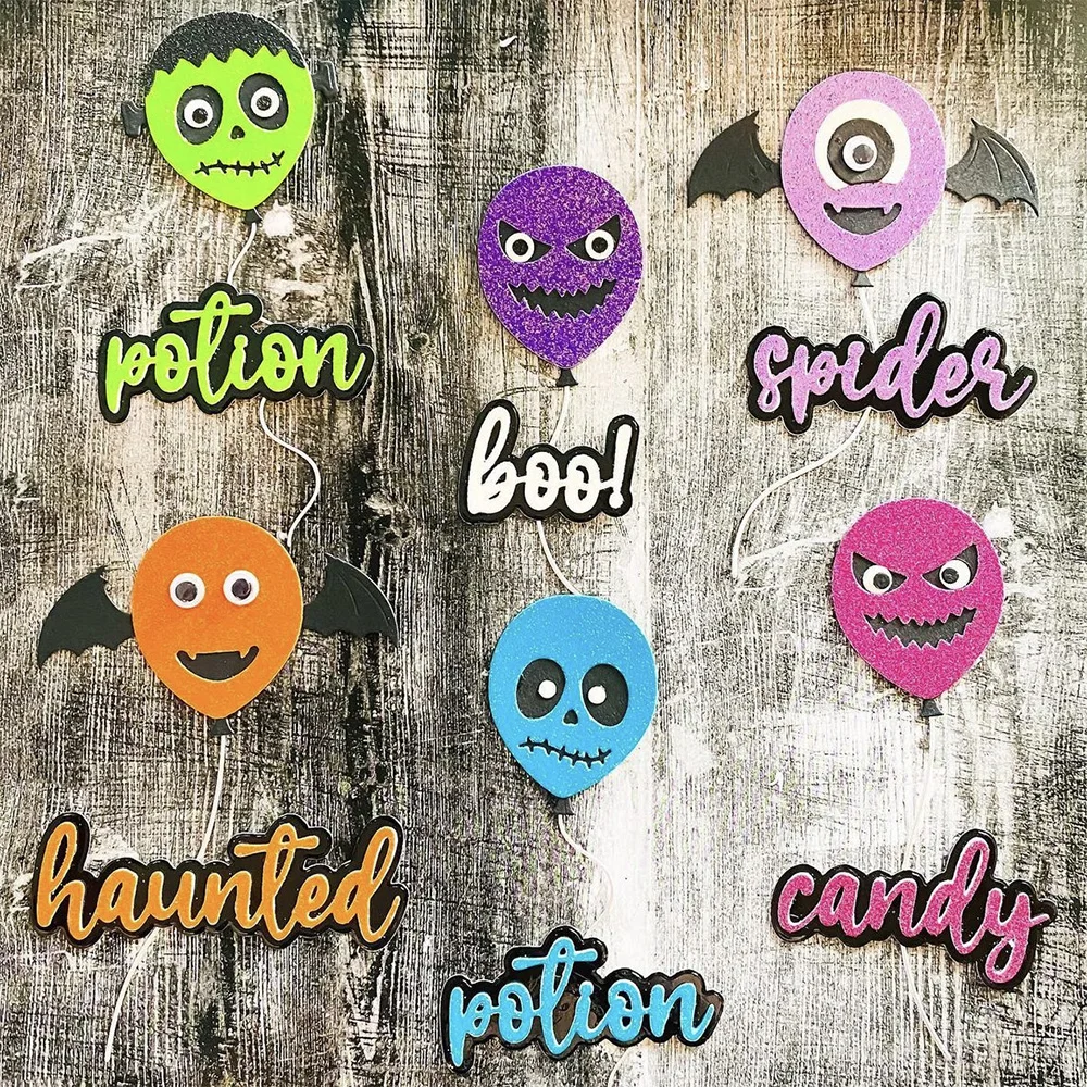 KSCRAFT – ballons d'Halloween, matrices de découpe en métal, pochoirs pour scrapbooking, gaufrage décoratif, cartes en papier DIY