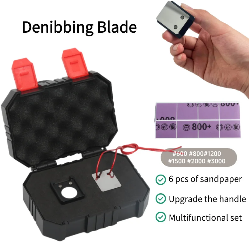 

Automotive Tungsten Steel Carbide Scraper Car Polishing Point Repair Remove Sagging Stains and Concave Paint Dots Paint Tool Kit