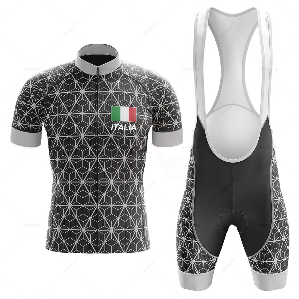 Italy Cycling Jersey Short Sleeve 2023 Team Men Bike Bib Shorts Clothes Maillot Cycling Sets MTB Clothing Ropa Ciclismo Maillot