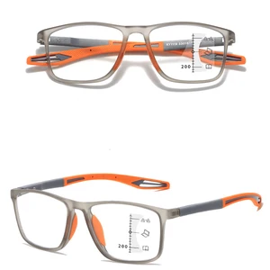 Soft Multifocal Progressive Reading Glasses, Blue Clear Anti Glasses for Elderly Men and Women, Great Frame Glasses 10 Main Sales Bifocal Glasses - №5