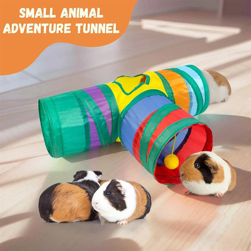 Durable Cat Play Tunnel Foldable Pet Animal Tunnel With Folded Toys Cat Guinea Pig Rabbit Fun Pet Supplies