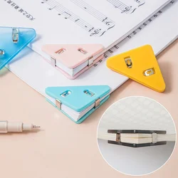 3pcs Binder Clip Triangle Corner Files Magazine Book Fixed Multifunction Clips Snack Bag Clips School Office Stationery