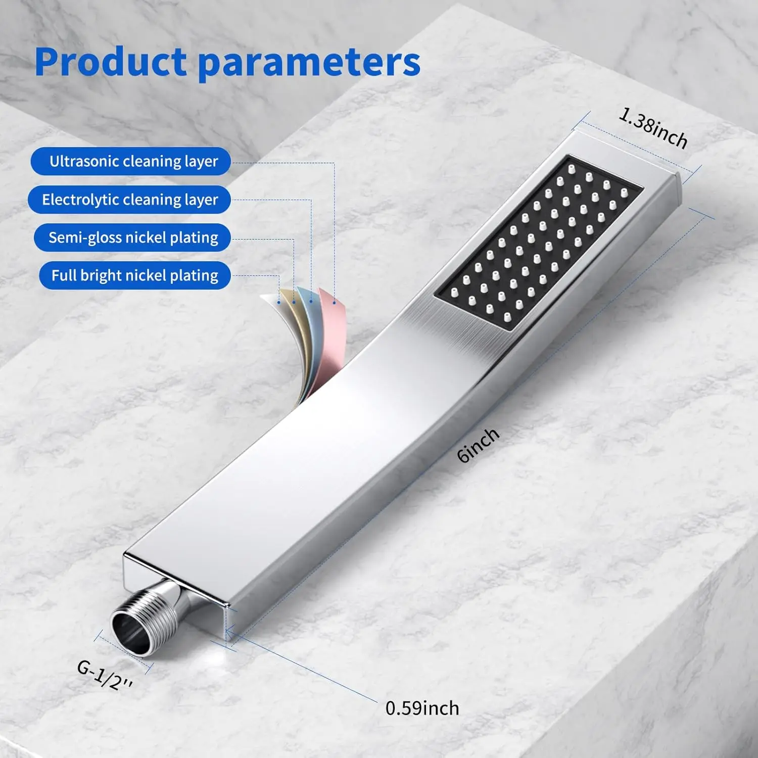 High Quality Toilet Shower Head Adjustable High Pressure Water Saving Shower Head Water Massage Shower Head Bathroom Accessories - view 2