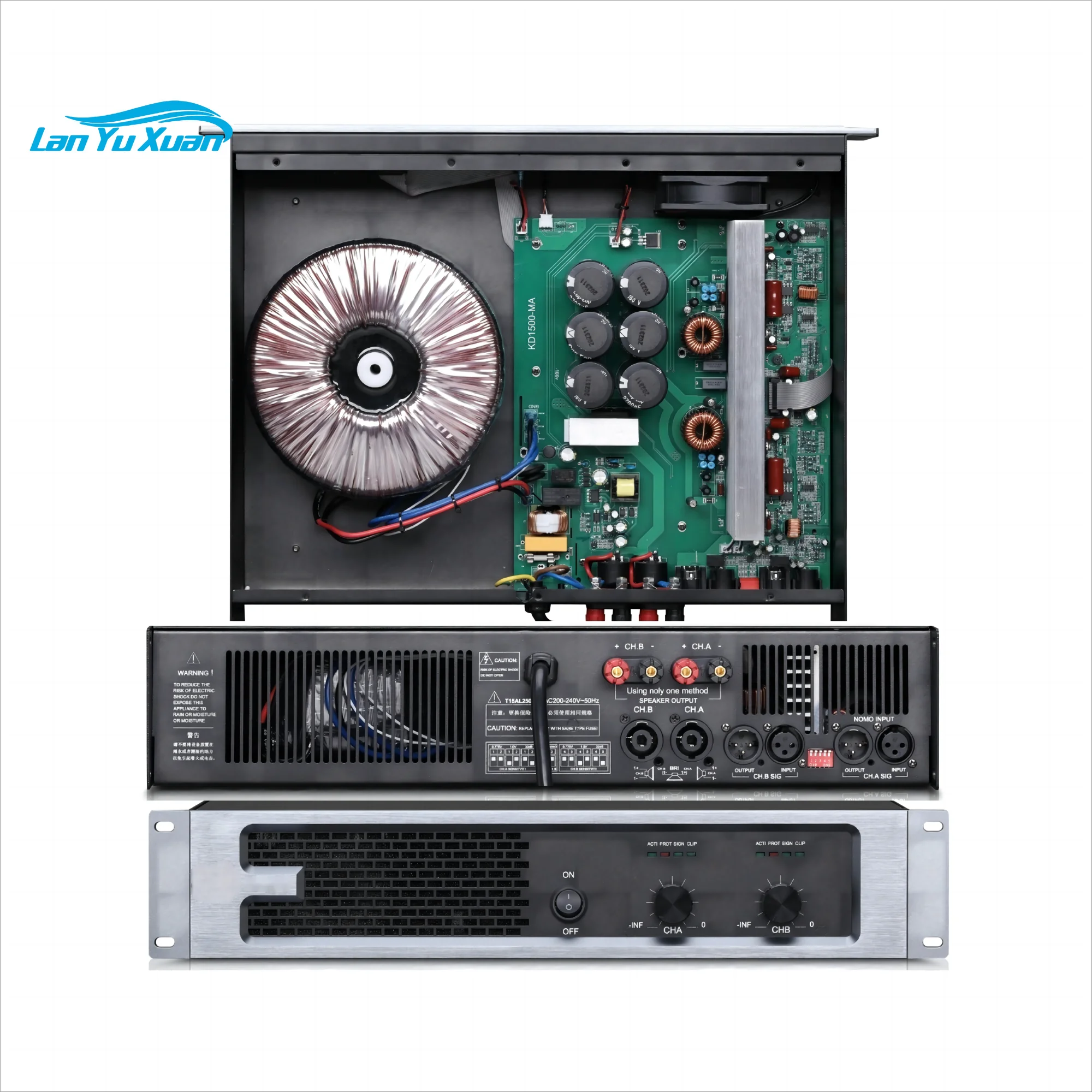 

Professional 2U High Power Digital Performance Class D Amplifier for Outdoor Stage KTV Audio Amplifier Sound Equipment