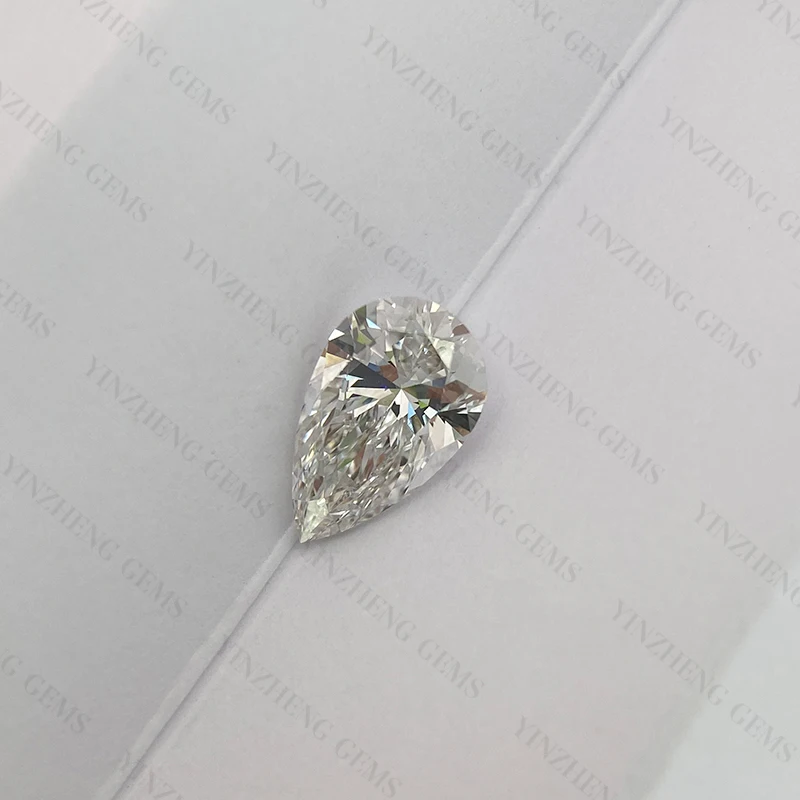 YinZheng Gemstones Lab Grown Diamond CVD Pear Cut D Color VVS2 1.01-1.28ct with IGI Certificate Lab Grown Diamonds Gem Stones