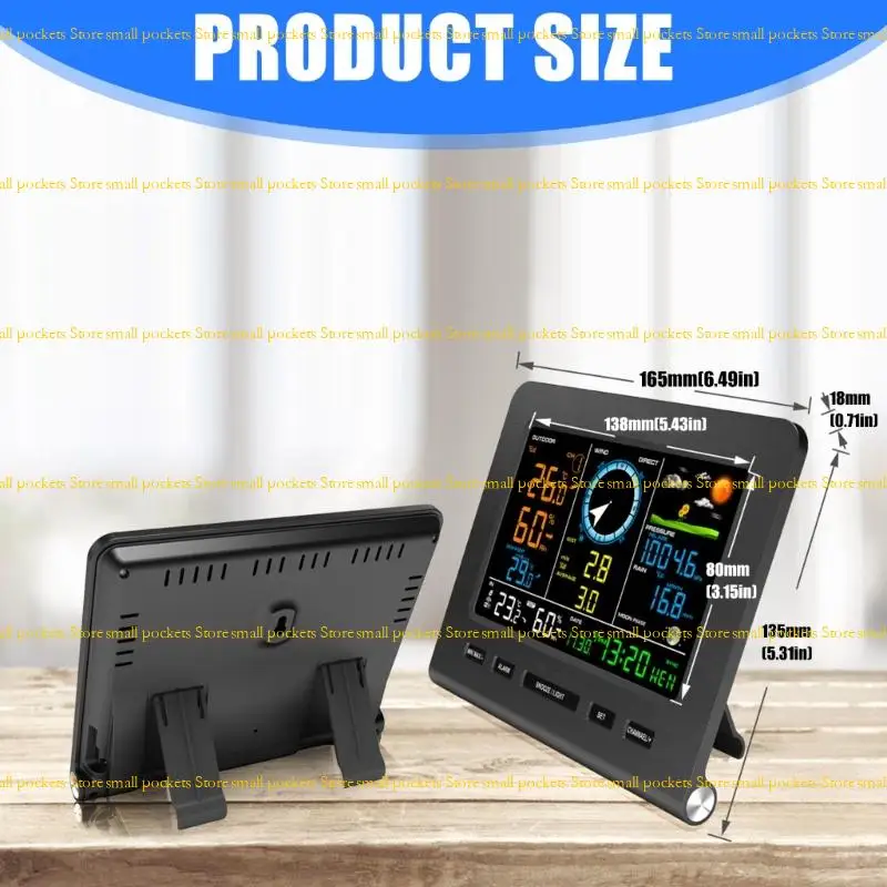 R1WD Small WiFi Connection Wireless Weather Stations Indoor Temperature Humidity Monitor