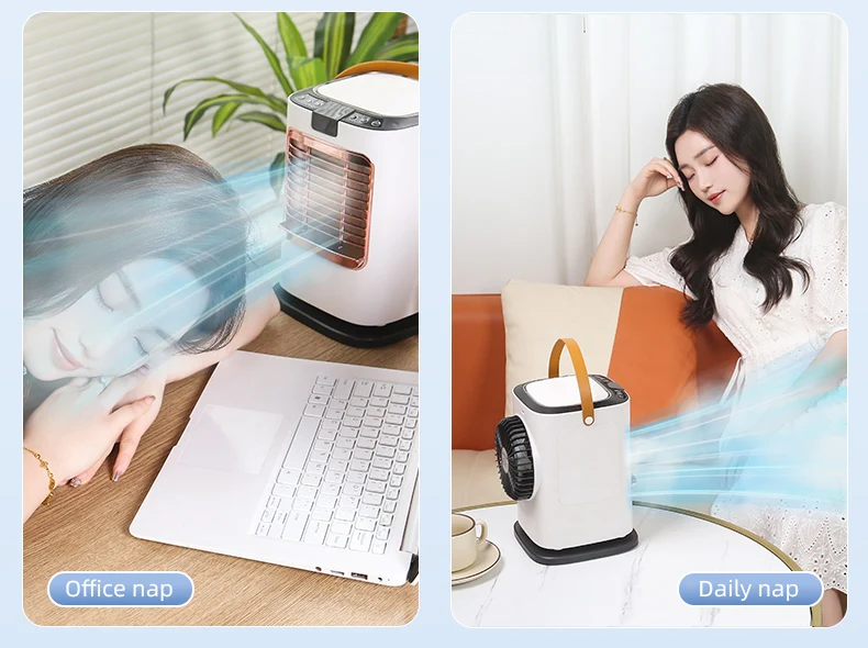 Humidification Refrigeration Small Fan Portable Mini Electric Cooling Fan 2nd Generation Negative Ion Desktop Fan Healthy Cool