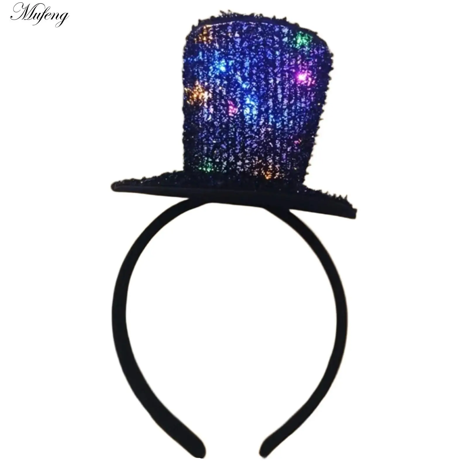 

Mini Top Hat Decor Carnival Hair Accessories Women Student Hairband Sequins Headbands Halloween Carnival Cosplay Party Hair Hoop