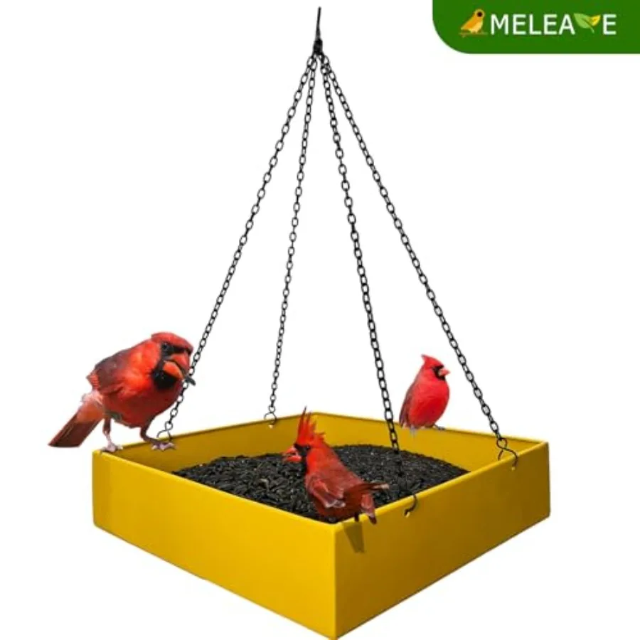 【Spot goods】Bird Feeders for Outdoors Platform Bird Feeder for Outside Large Capacity 3.5 lbs view 3