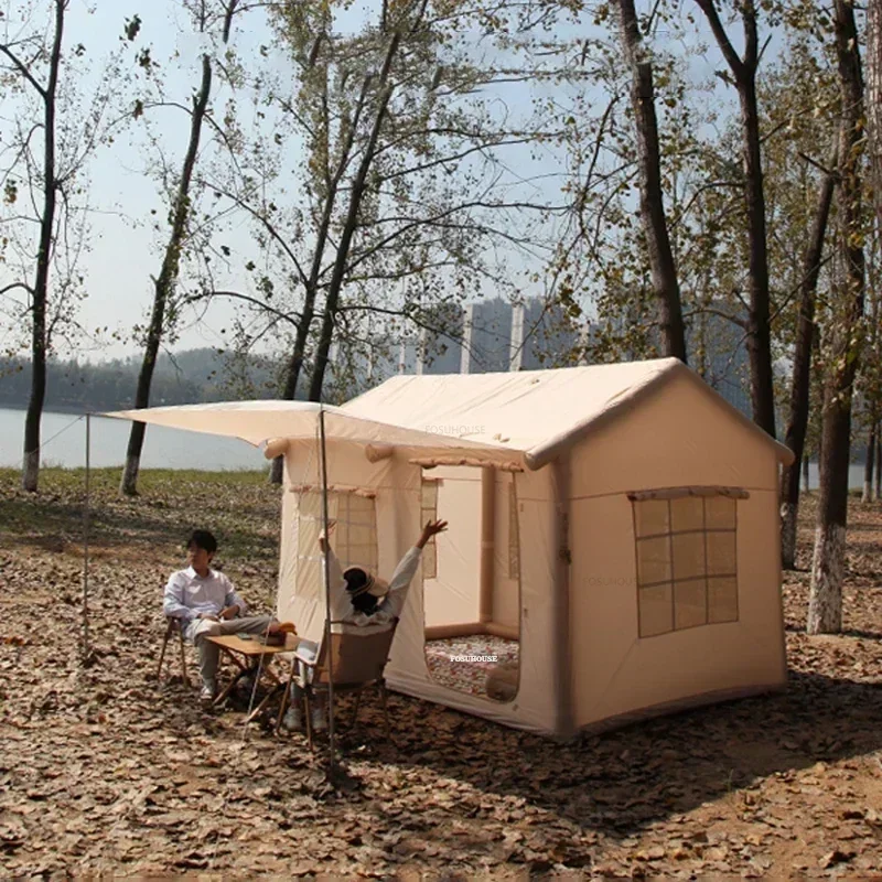 8 Square Meters Inflatable Tent Outdoor Camping Canopy Luxury Villa Pergola Cabin Home Party Awning Portable Folding Gazebos N