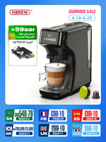 HiBREW 6in1 Capsule Coffee Machine Hot/Cold Multiple Espresso Cafetera Cappuccino Coffee Maker Dolce Gusto Nespresso Powder H1B