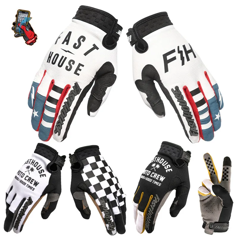 ถุงมือหน้าจอสัมผัสแบบใหม่ ปี 2025 ถุงมือขี่มอเตอร์ไซค์สำหรับผู้ชาย ถุงมือขี่จักรยานแบบออฟโรด ถุงมือสำหรับผู้หญิง