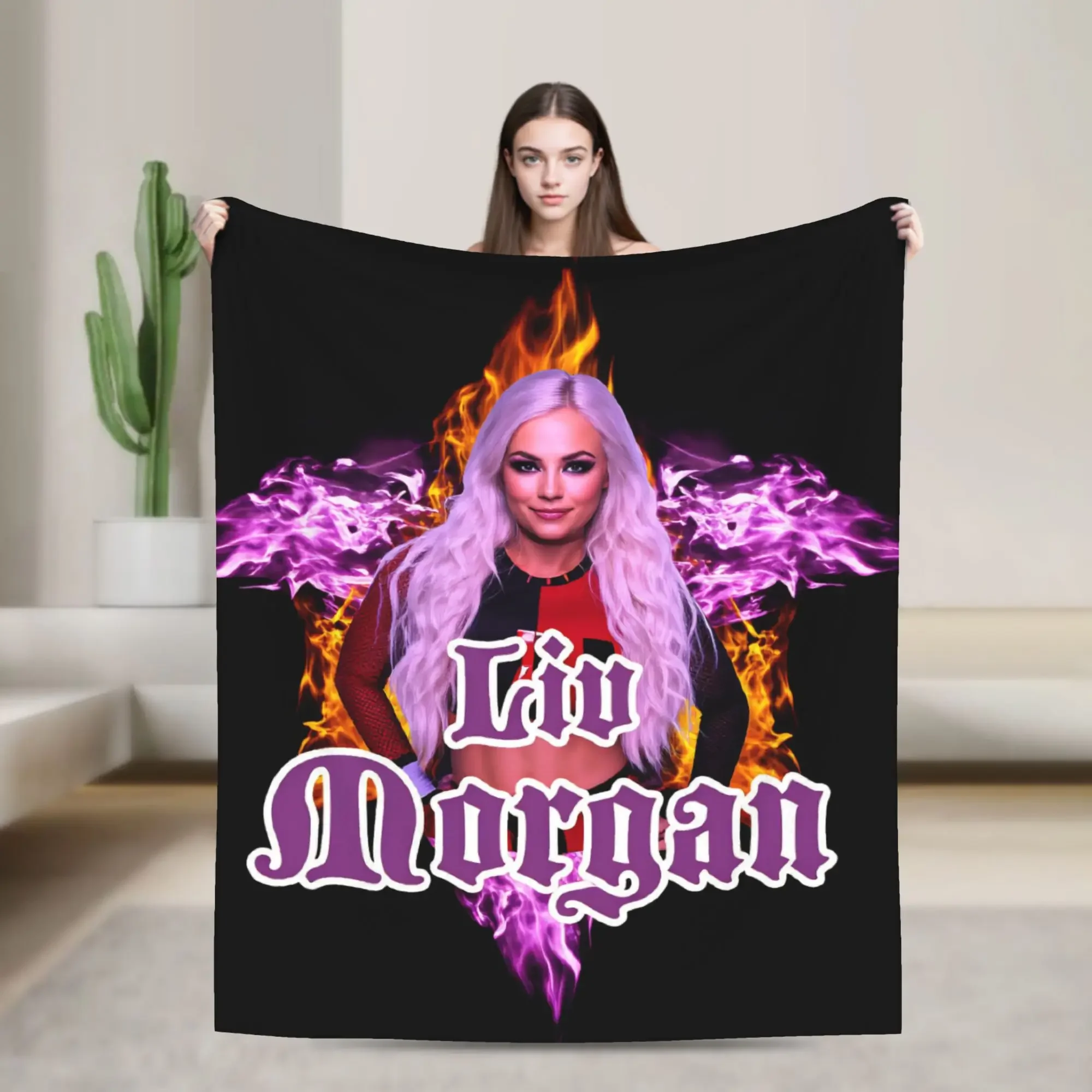 

Super Soft Flannel Throw Blanket for Sofa Bed Picnic Liv Morgan Design Outdoor Blanket Bedspread Cover