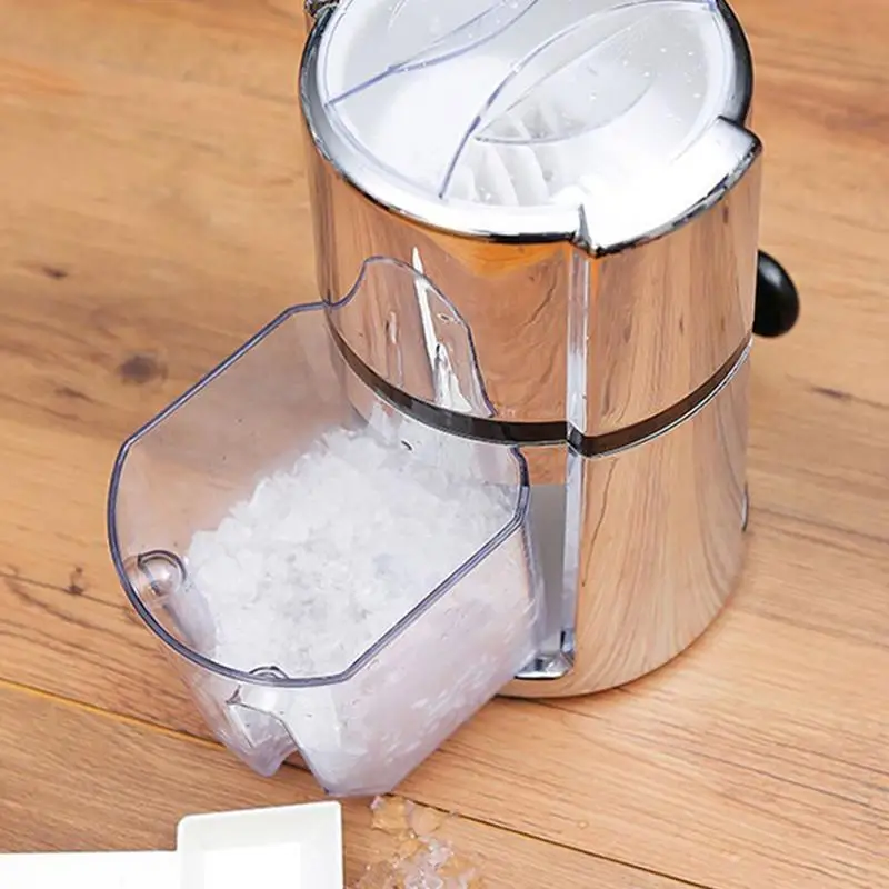 Shaved Ice Machine Portable Ice Crusher Summer Ice Shaver Hand-crank Ice Crusher Machine Home Small Hail Machine Kitchen Tools