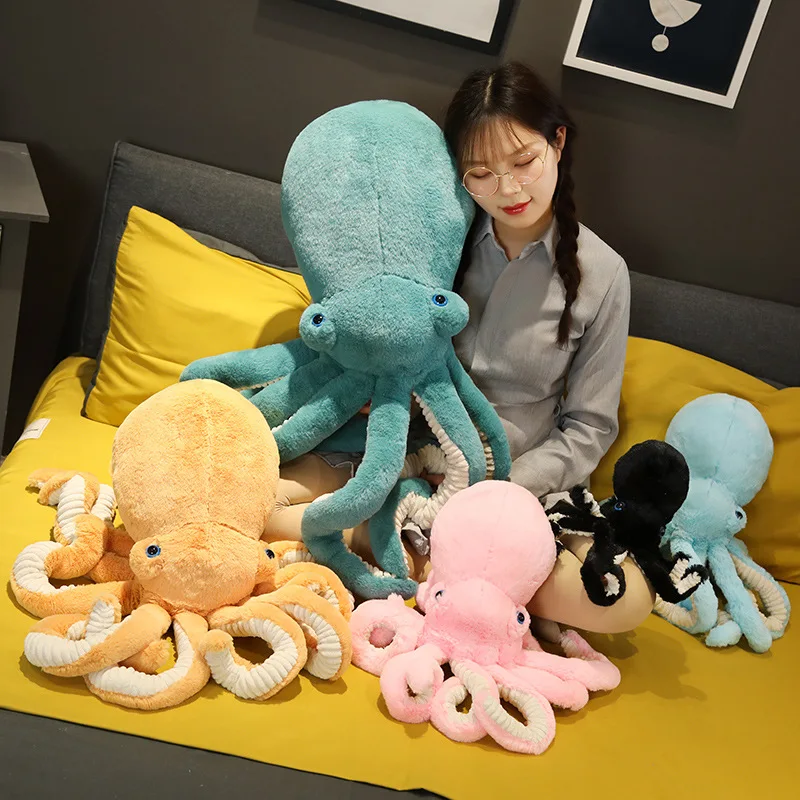 30-90cm Simulation Plush Octopus Doll Lifelike Octopus Plush Toys Marine Animals Octopus Soft Stuffed Pillow Kids Birthday Gifts