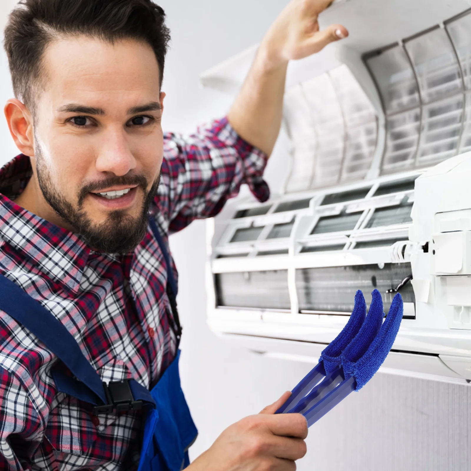 

1Set Air Conditioner Fin Comb Stainless Steel Plastic Durable Fin Cleaning Brush for Evaporator Condenser Tool