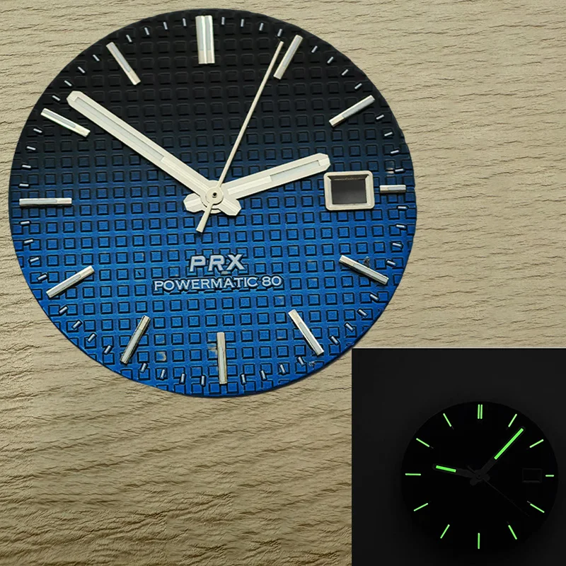 Dial+pointer, NH35 dial, green glow in the dark, 31.8mm diameter, suitable for NH35 NH36 4R35 4R36 7S movements DIY Assembly