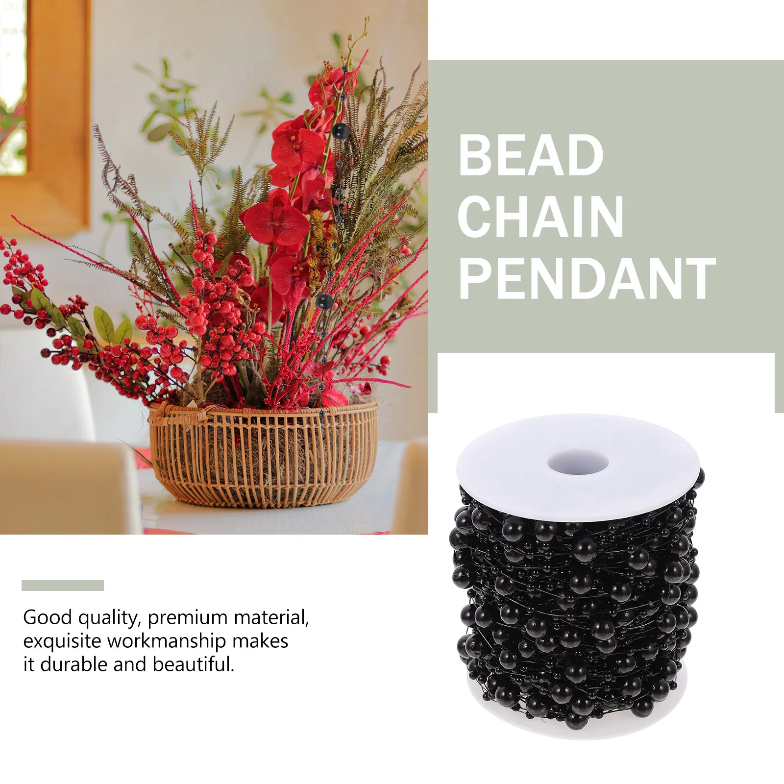 

8 3 Chain Pendant Decorative DIY Bead Chain Pendant String Bead String Diy nament Craft Accessories Home nament