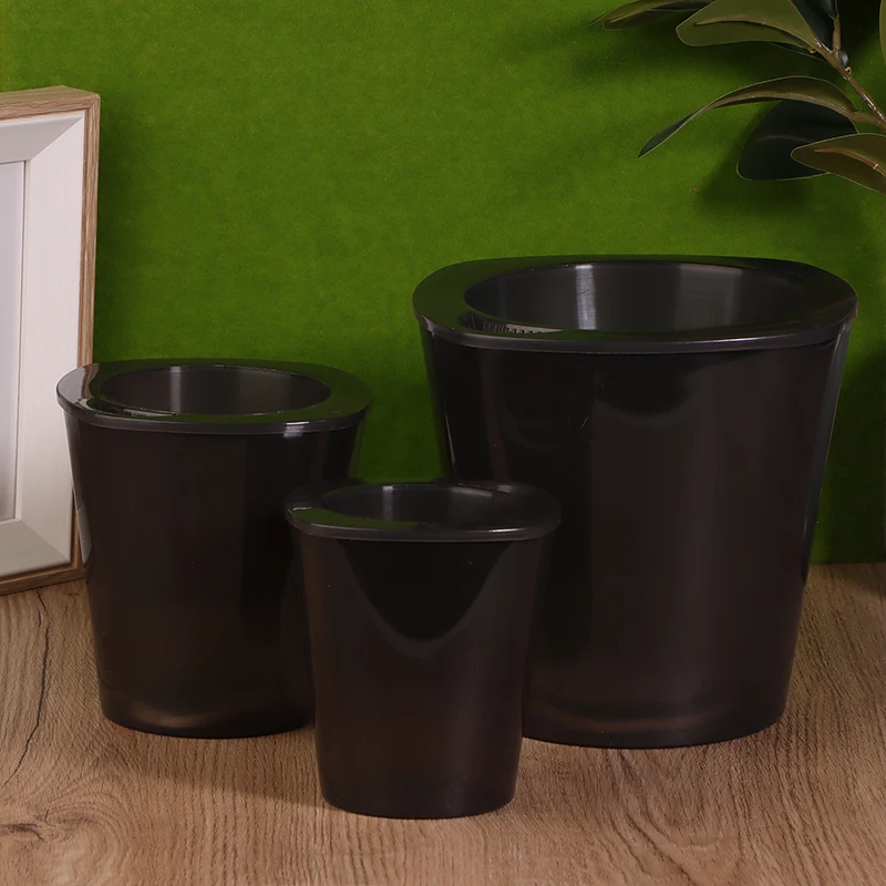 Translucent And Detachable Plastic Nursery Plant Pots Self Watering W Deep Reservior For Plant Roots Breathing Draining Better