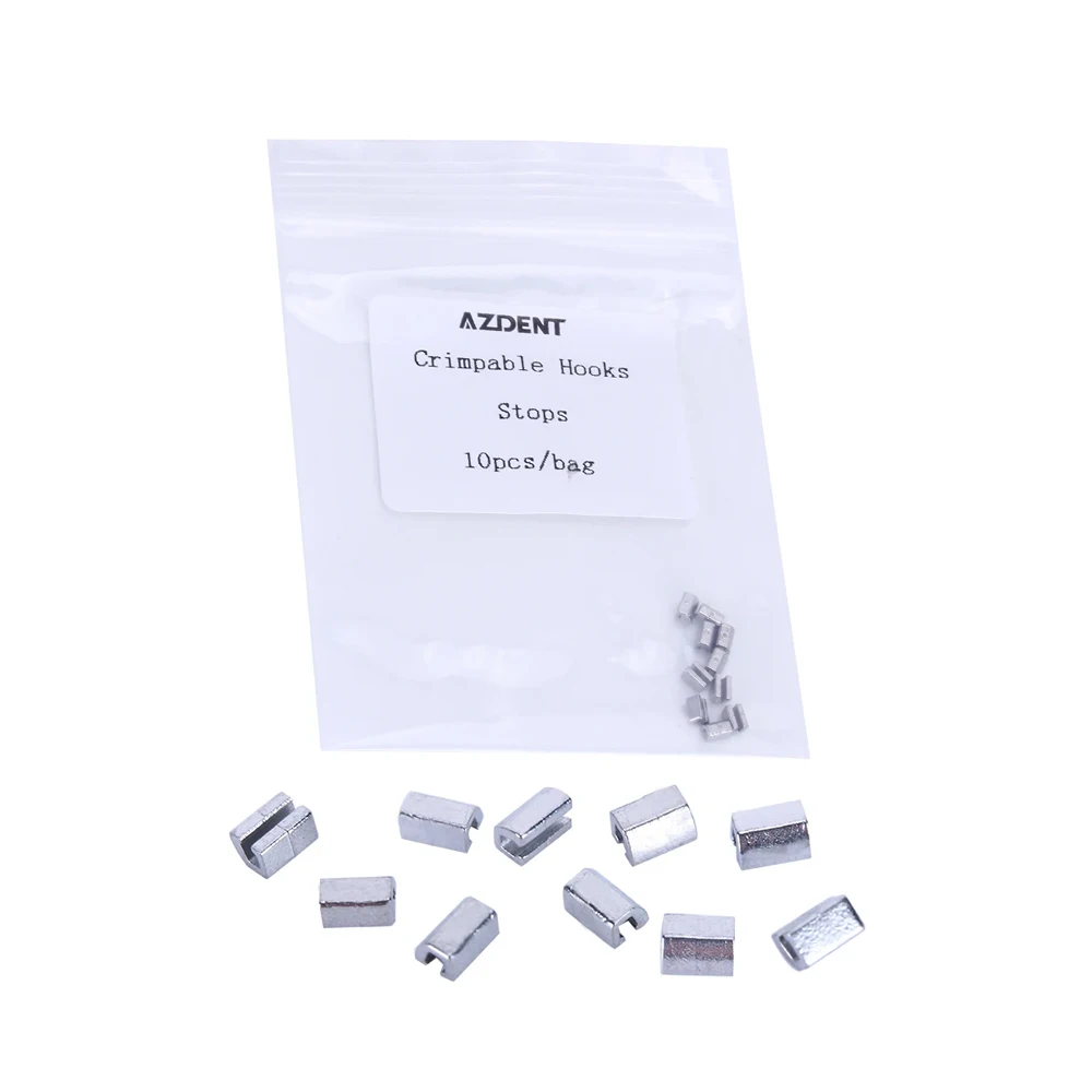 AZDENT 10 teile/paket Dental Kieferorthopädische Crimpbare Haken 3 Typ Zahnmedizin Edelstahl Materialien – Detail 7