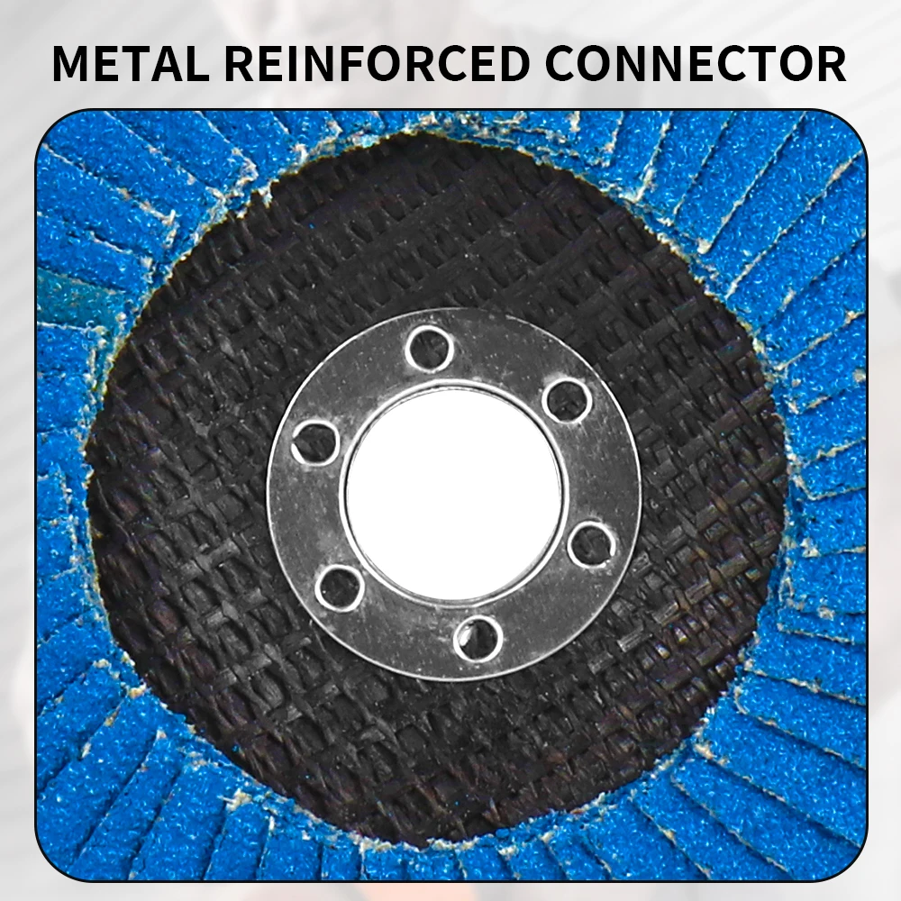 Abrasive Flap Disc 100Mm/115Mm/125Mm Roda Gerinda 60Grit Sanding Disc untuk Gerinda Sudut Slot Logam Poles Penghilang Karat