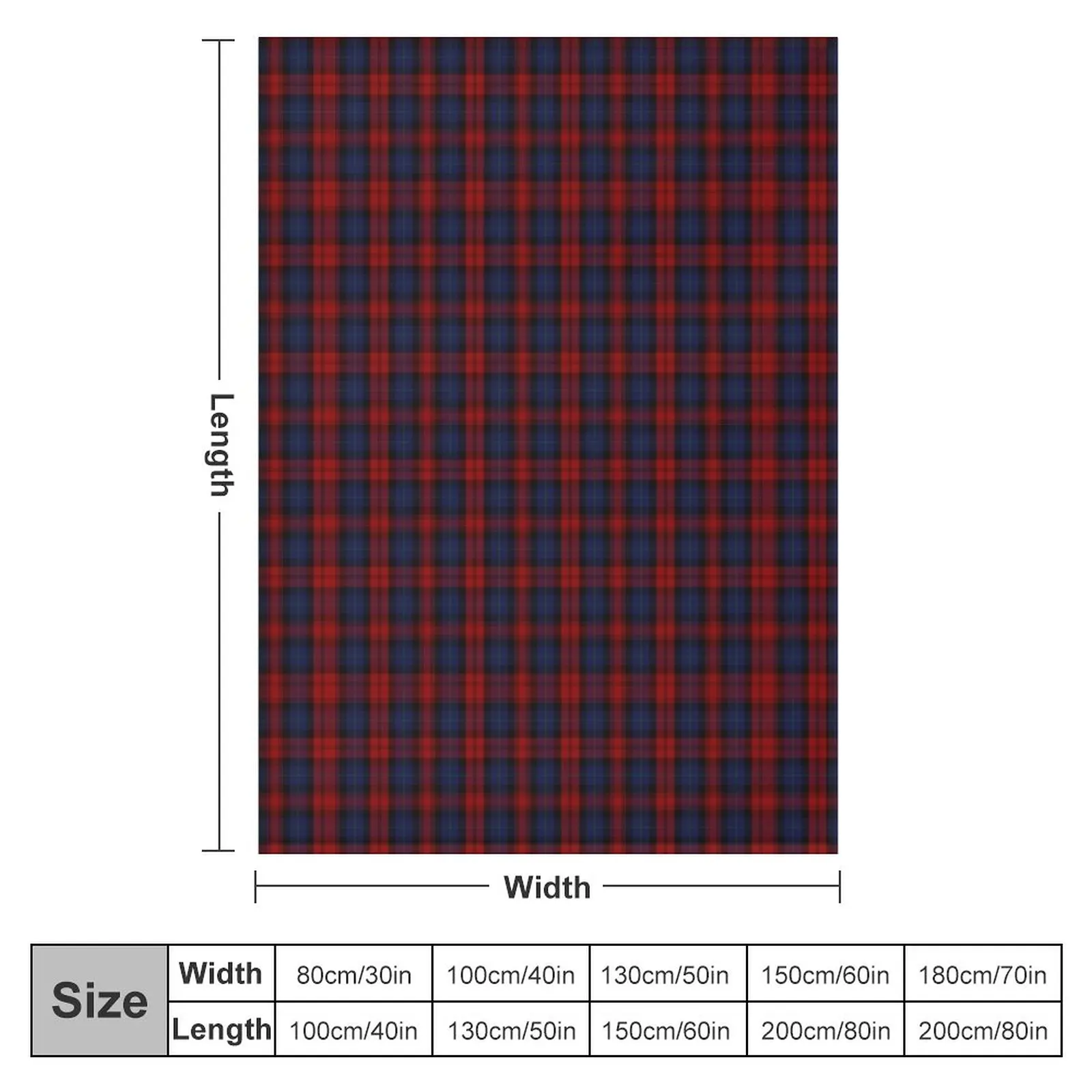 Maclachlan Clan Tartan Throw Blanket Nap Blanket Luxury Brand Blanket Furry