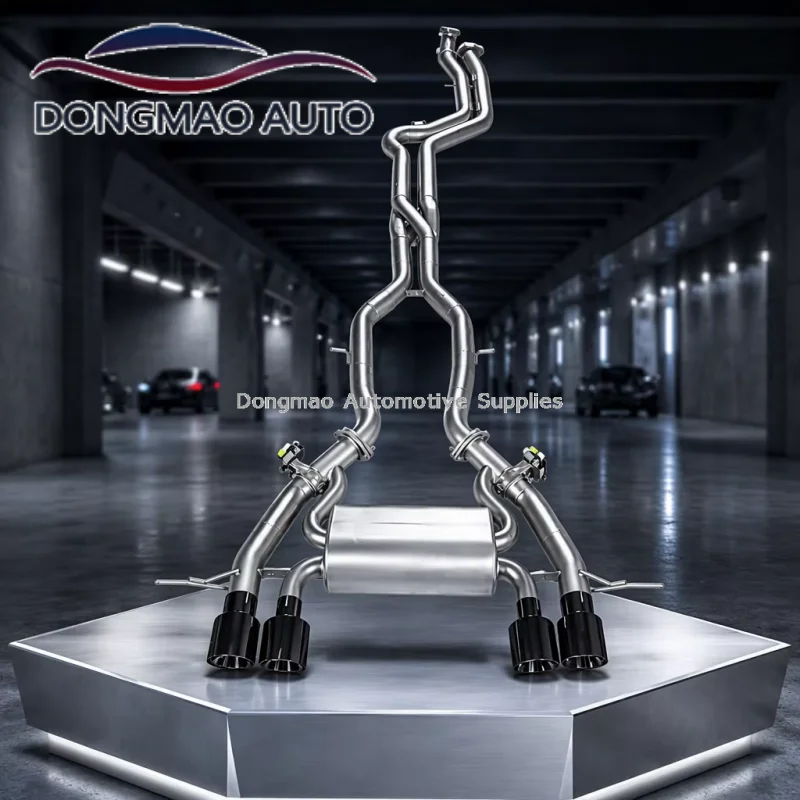Suitable for BMW M3/M4 G80/G82 M2 G87 S58 3.0T stainless steel medium length pipe with Z-pipe exhaust system