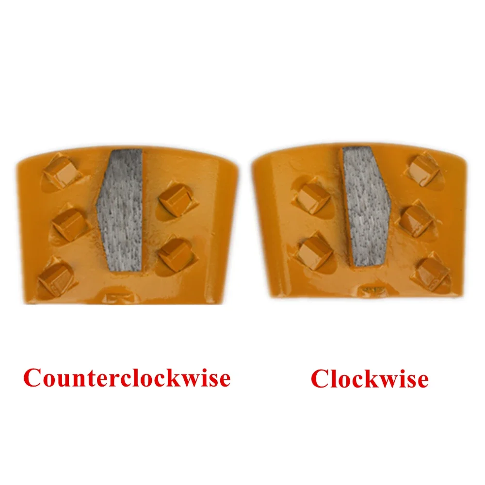 9PCS Super Scraper PCD Grinding Shoe T-Rex Diamond Segment 5 Reverse and 1 Pentagon Bar Ideal Epoxy Coating Removal