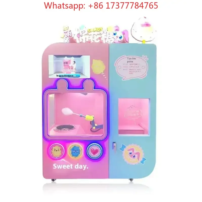 one of the best Automatic Cotton Candy Commercial  Selling Machine Scenic Area Shopping Mall Investment Cotton Candy