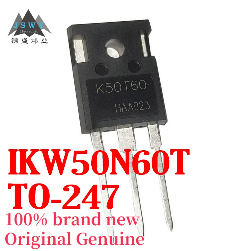 

(5/50 pcs) IKW50N60T IKW50N60 Silk-Screen K50T60 TO-247 MOSFET In Stock Genuine Free Shipping