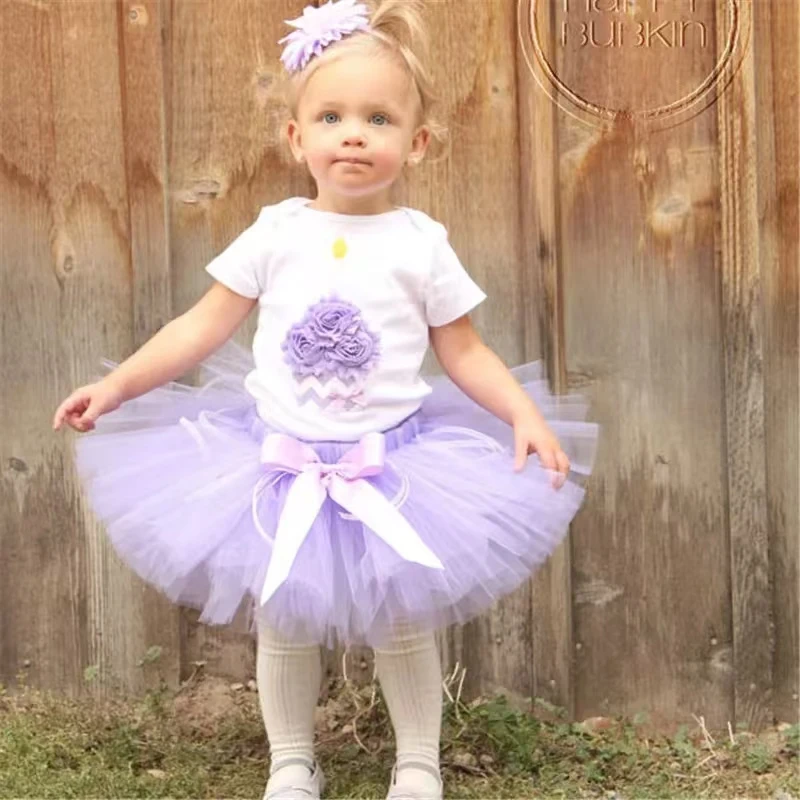Newborn Baby Girls Tutu Skirt & Headband Set Newborn Photography Props Infant Fluffy Baby Tulle Skirt Set 1-13M 5 color options