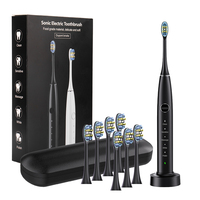 Electric Toothbrush Portable Fully Automatic Sonic Electric Toothbrush Rechargeable 5 Working Modes IPX7 Waterproof