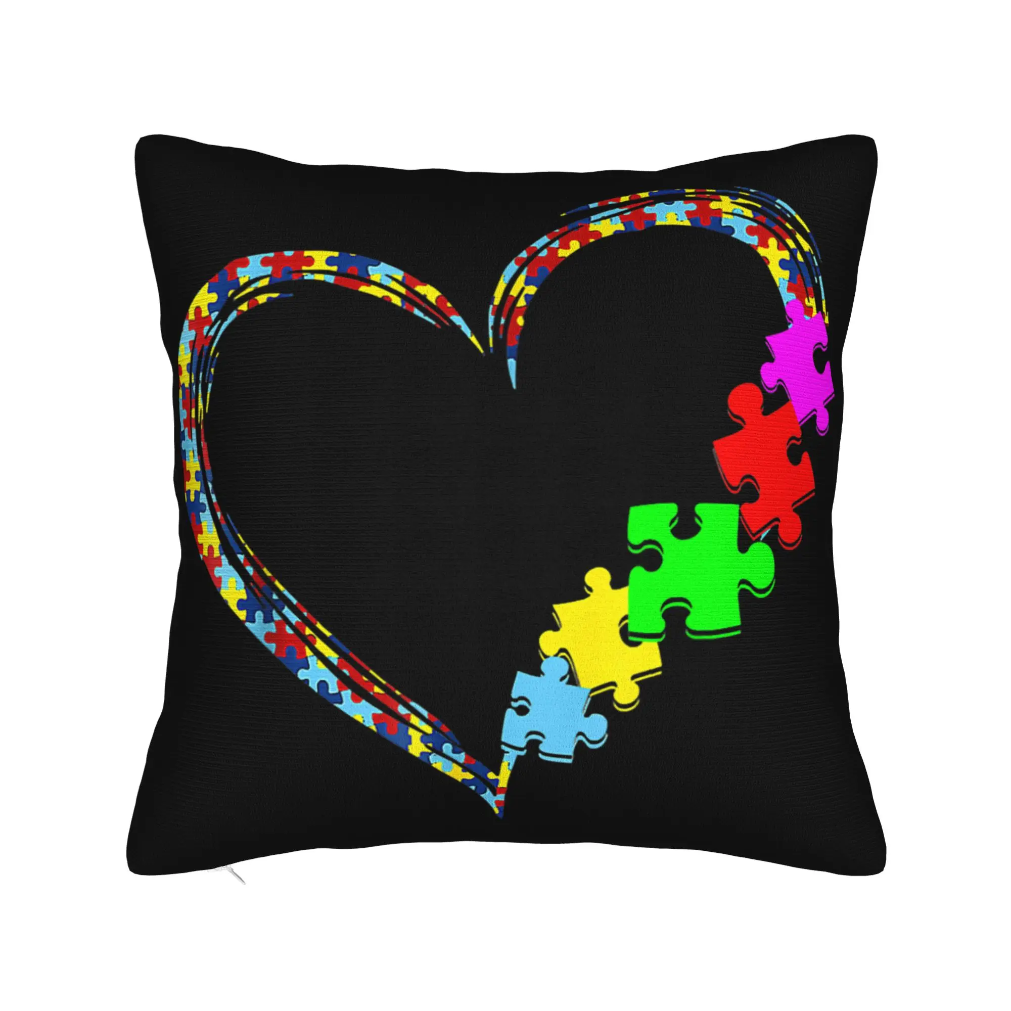 Dabbing Puzzle Autism Awareness Pillow Covers Stuff Printing Cushion Cover Decor  Throw Pillow Case Cover Home Multiple Sizes