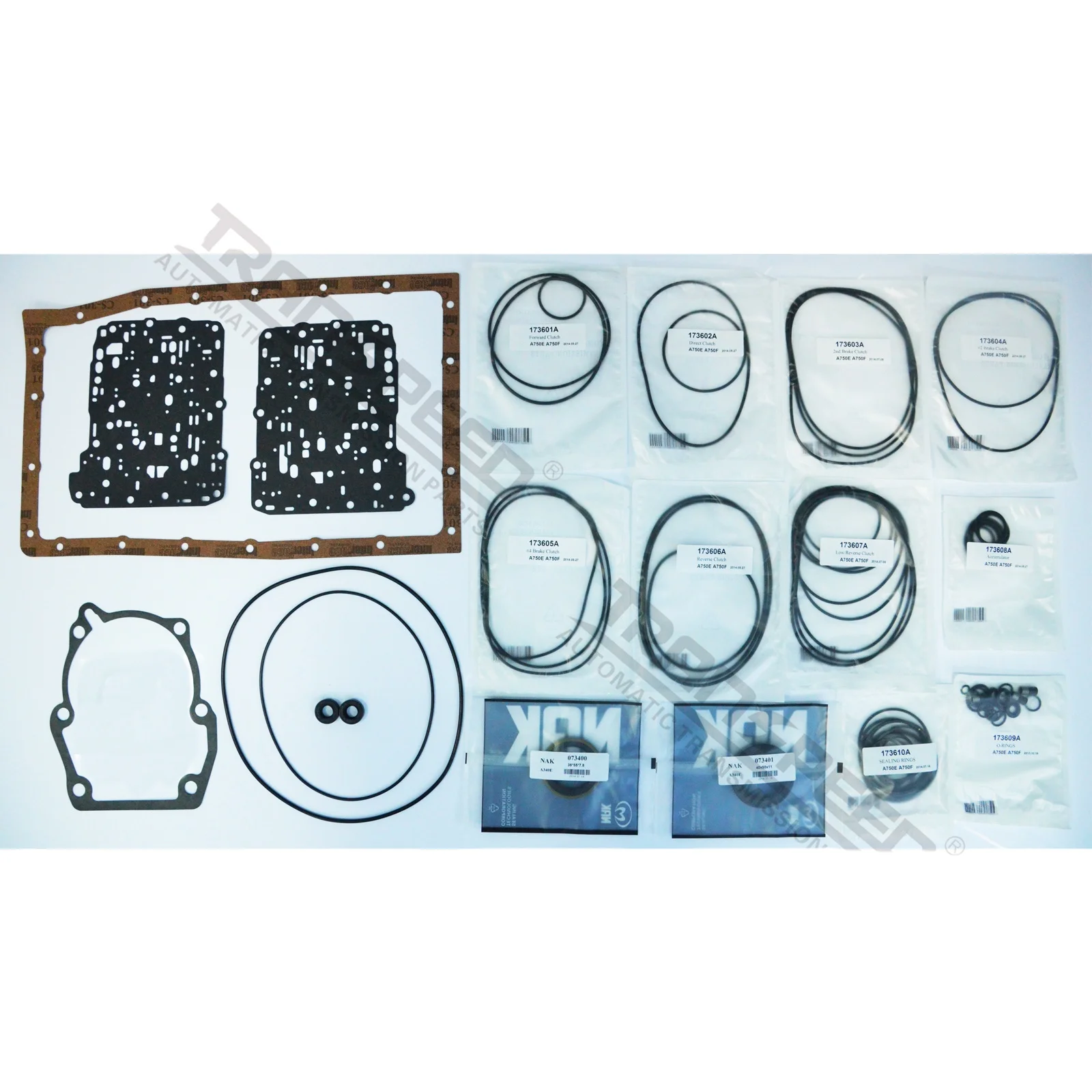 hot sell A750E/A750F transpeed automatic transmission parts overhaul kit seal kit T17302A