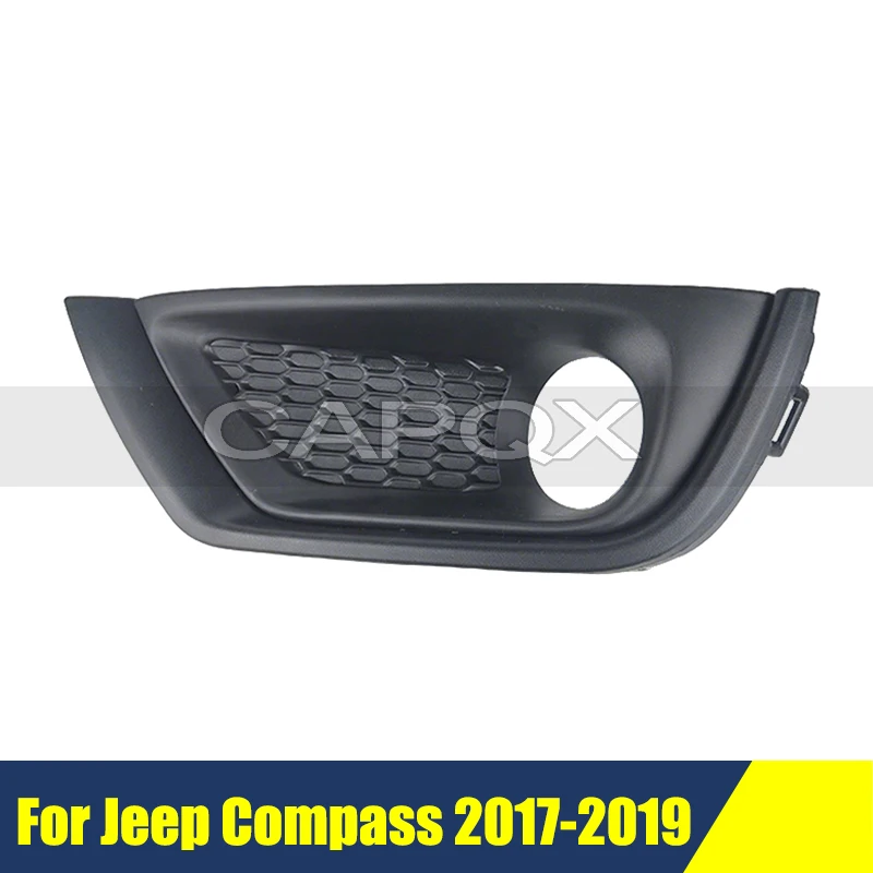 

Передний бампер, крышка противотуманной фары для Jeep Compass 2017-2019, рамка передней противотуманной фары, рамка противотуманной фары