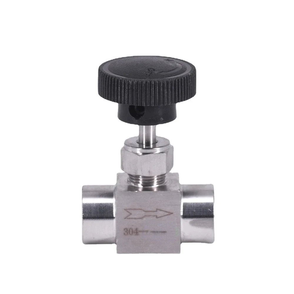 

1/8" 1/4" 3/8" 1/2" BSP NPT Female Needle Valve Crane 304 316 Stainless Steel Flow Control Water Gas Oil Propane