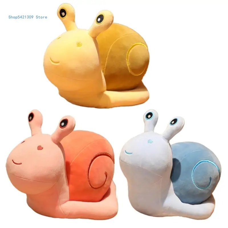 

85WA Simulated Animals Snail Plush Babies Toy Snail Toy Small Stuffed Animal Appease Sleeping Toy for Babies