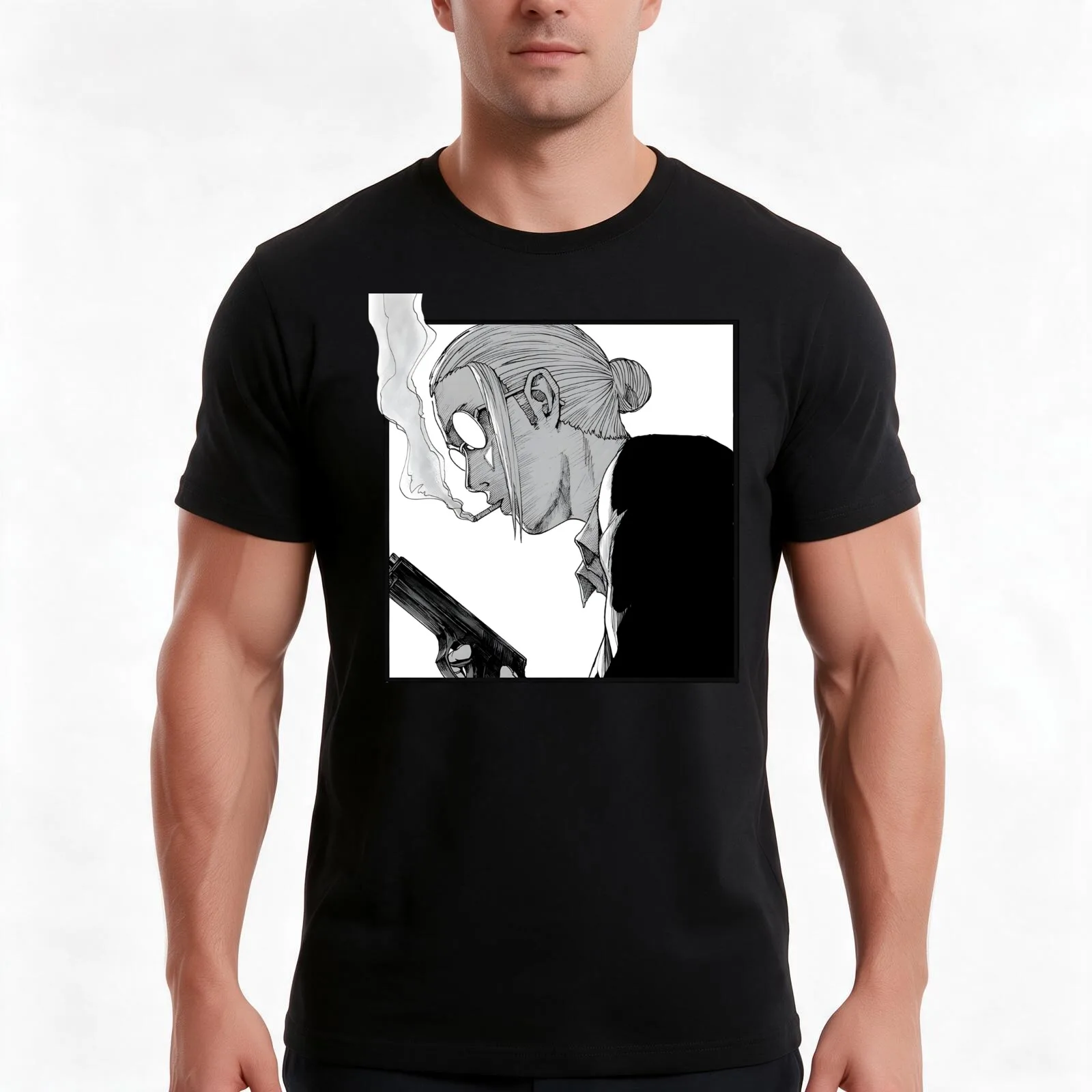 taro sakamoto T-Shirt Summer Casual Cotton Tee Oversized Streetwear Tops Vintage Graphic Print Loose Fit Short Sleeve