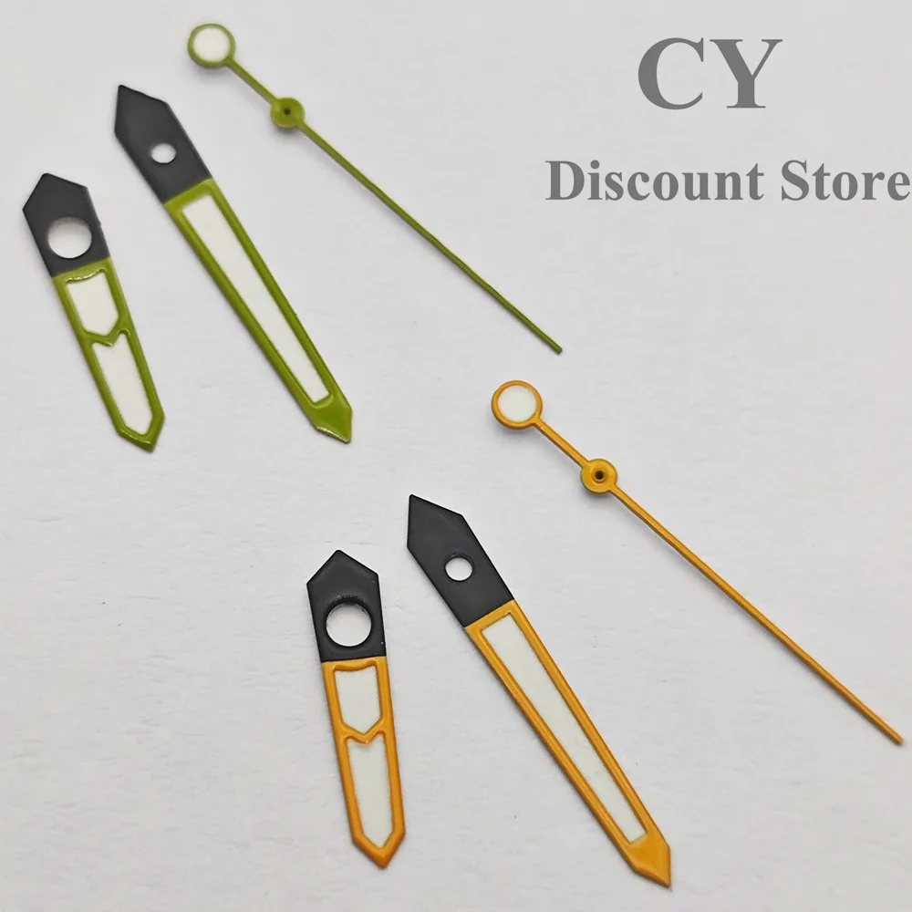RICHUS NH Watch Hands Black/Green/Orange Watch Hands Green Luminous Fit NH35 NH36 ETA2824 2836 Miyota82 DG Movement Accessories