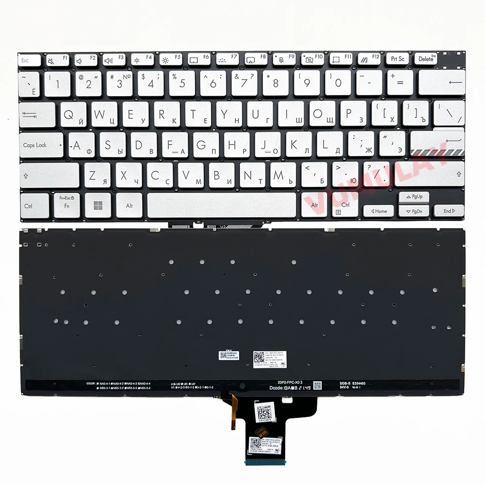 US/Latin/Spanish Backlit Keyboard for ASUS Vivobook Pro 14 X3400