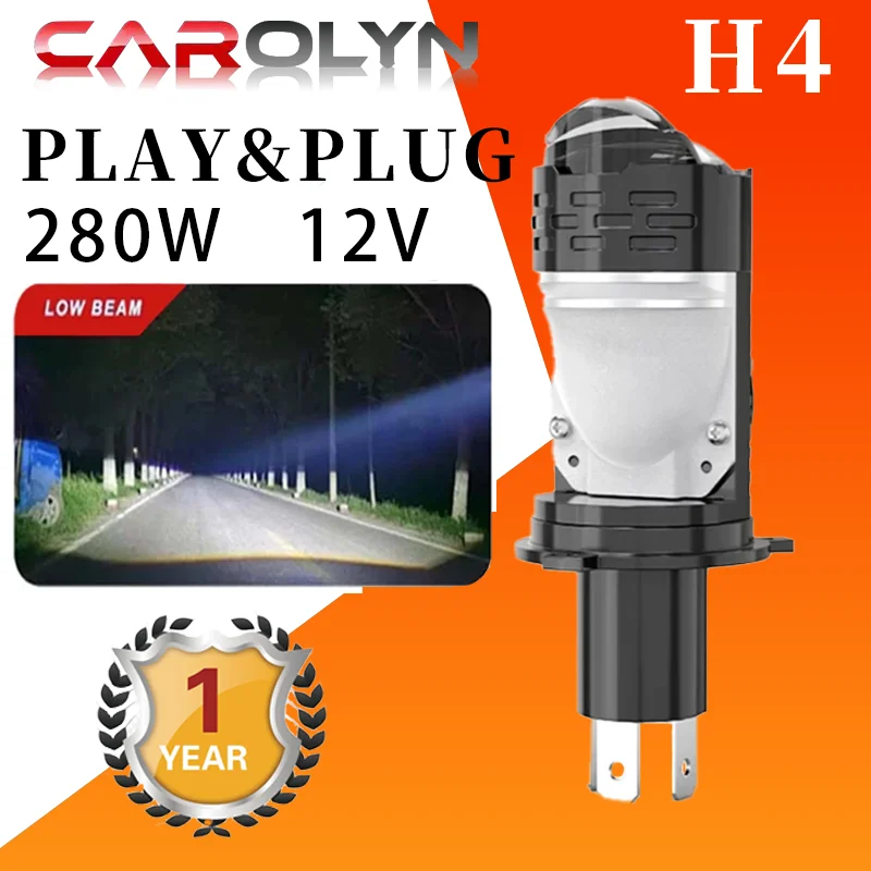 CAROLYN projector H4 lens LED car headlight bulb CANBUS car bulb For Proton/Perodua/Toyota/Honda 12V