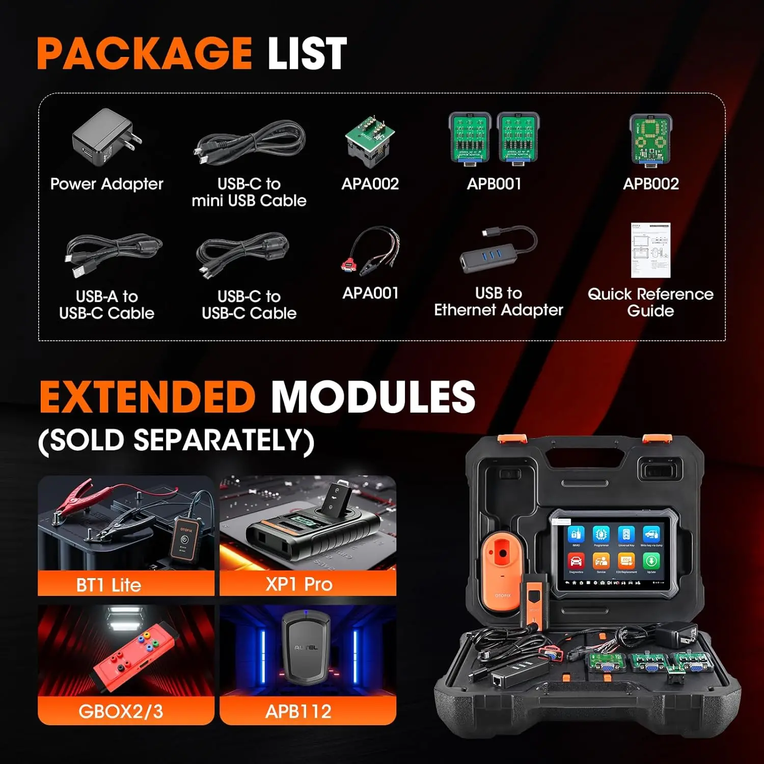 Picture 7: OTOFIX IM1 Car Key FOB Programming Tool Auto Key Programmer IMMO Function Key Tool All System Diagnostic Scan Tool 2 Year Update