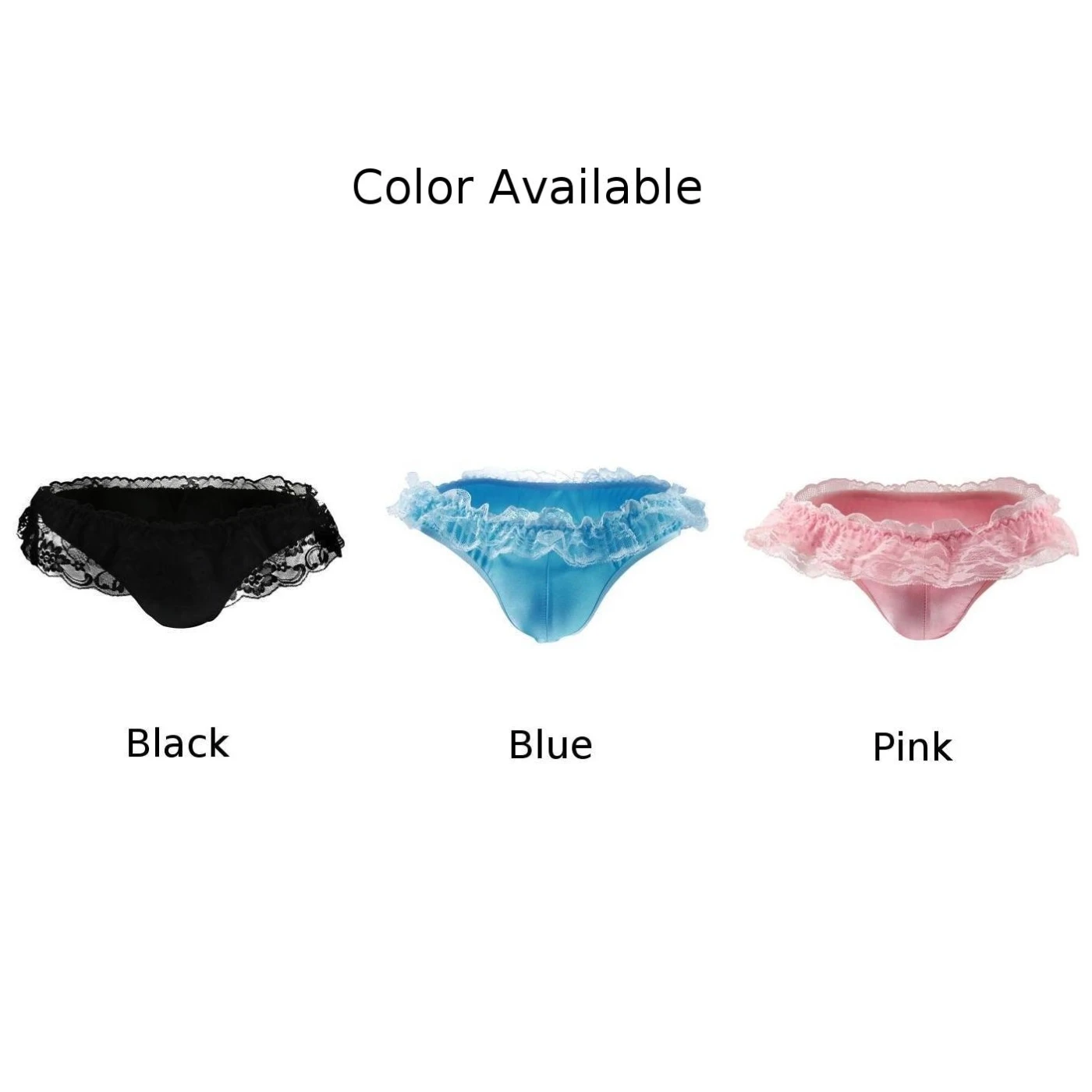 Mens Sexy Lace G-String Briefs Thong Underwear T Back Sissy Pouch Panties Underpants Gays Lingerie Crossdresser Breathable Brief