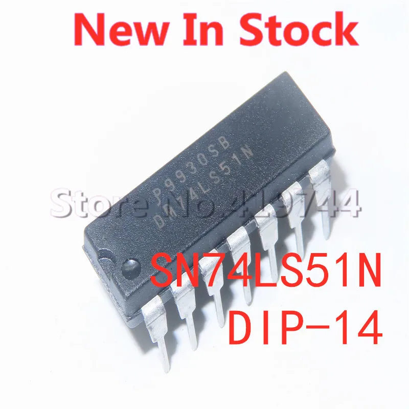 5PCS/LOT SN74LS51N HD74LS51P 74LS51 DIP-14 dual 2 wide 2 input logic IC In Stock NEW original IC