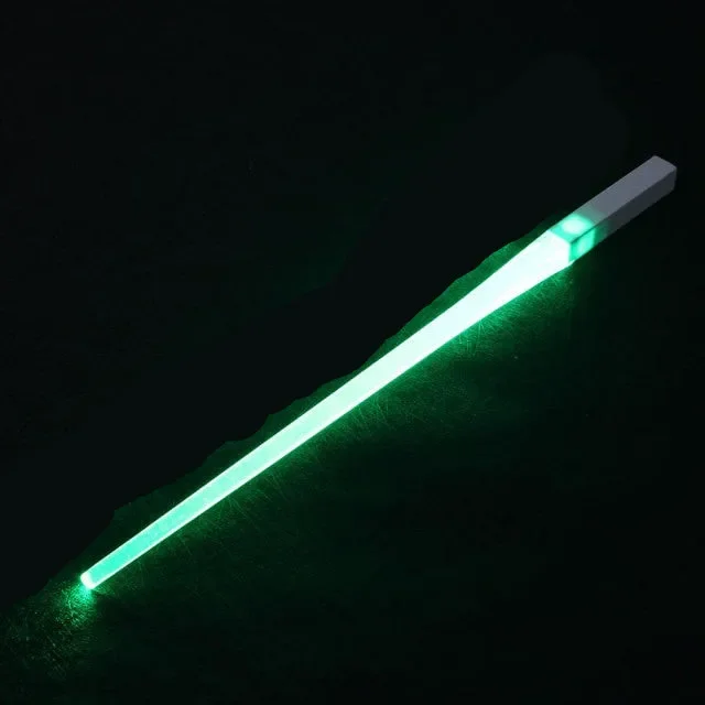 LED Lightsaber Chopsticks Luminous Reusable Kitchen LED Chopstick Glowing BPA Free Food Safe Chopsticks Concert Glow Sticks